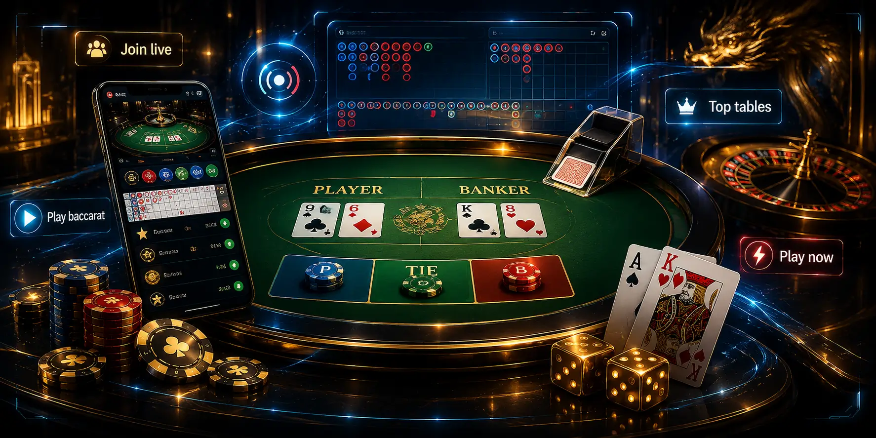 Best live casino sites usually focus heavily on baccarat