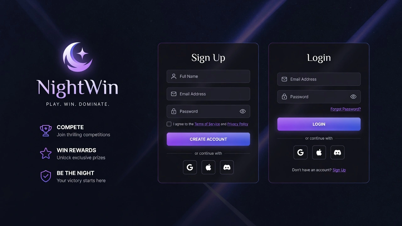 NightWin Sign Up and Login: How It Actually Works